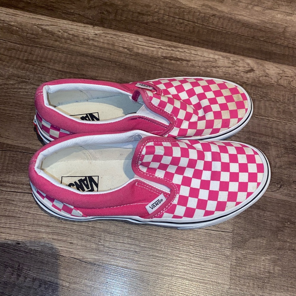 Pink Checkered Vans!
